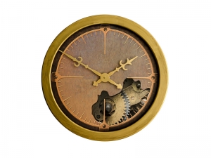Horloge murale cerclée de métal de 18 pouces
